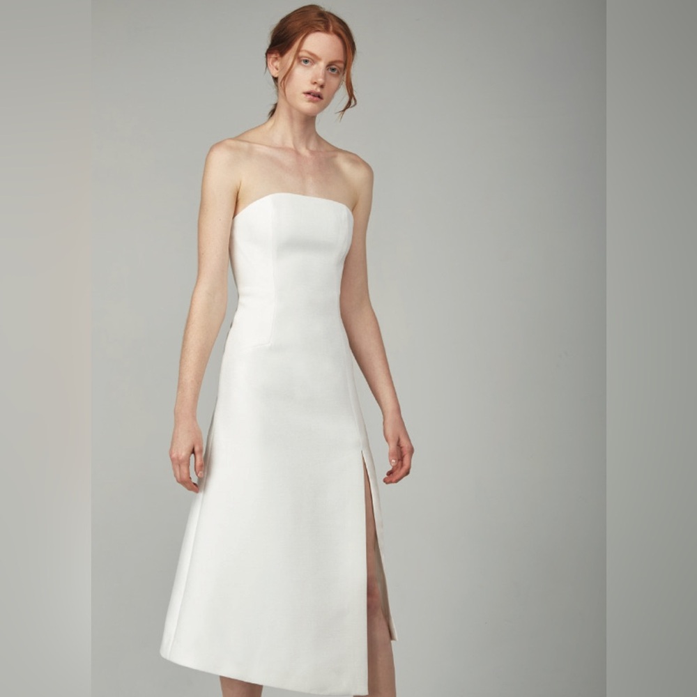 C/MEO Collective Strapless Cream Dress - Picture 1 of 1